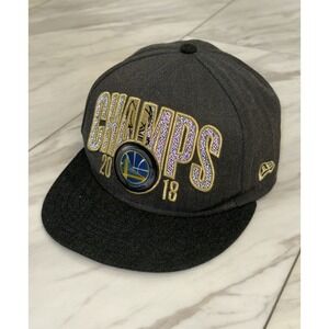 New Era 9FIFTY NBA Golden State Warriors 2018 NBA CHAMPIONS Snapback Hat NWT